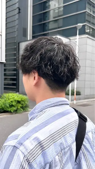 パーマ メンズ green machida所属・暖色・ベージュ♡ nanoha itoのヘアスタイル