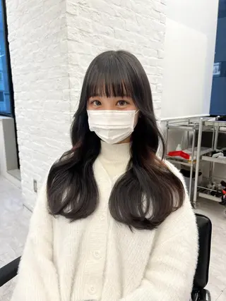ロング 韓国ヘア♡ 顔まわりカットayaのヘアスタイル