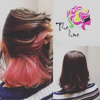 ミディアム カラー Hair salon The hiveのヘアスタイル