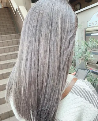 ロング カラー 🌿earth亀有店 【緑髪のノブ】🌿のヘアスタイル