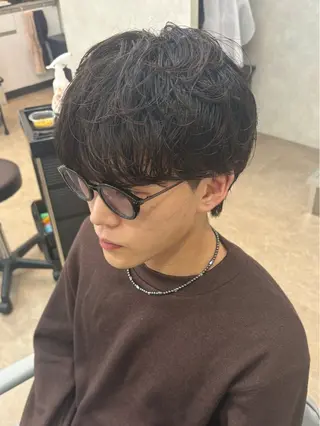 パーマ メンズ 🧸韓国ヘア/メンズ KURUMI‎‎🤍のヘアスタイル