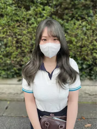 セミロング カラー 韓国ヘア🇰🇷 RYOTAのヘアスタイル