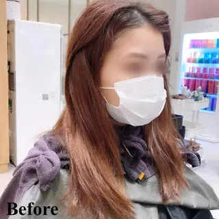 セミロング 韓国くびれレイヤー 🇰🇷はづきのヘアスタイル