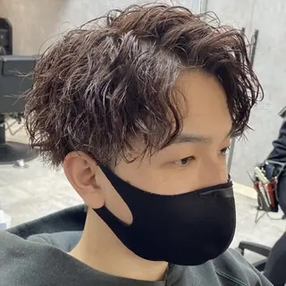 カラー ショート メンズ Mens salon ANDYのヘアスタイル