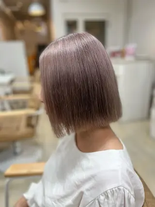 ミディアム カラー パーマ ヘアアレンジ メンズ キッズ ネイル マツエク・マツパ アイブロウ ブリーチ特化型✂️ ハイトーンカラー👨のヘアスタイル