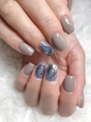 ショート ネイル ☺︎山部 志麻☺︎のネイルデザイン