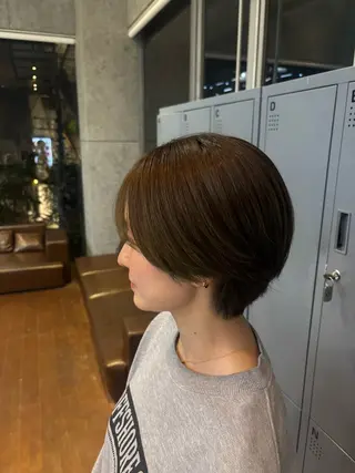 ショート カラー 🎪🩰韓国/ツヤ カラー💌Reinaのヘアスタイル