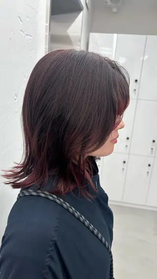 ミディアム カラー 🐶ひかる🐶 JILLSTUDIOのヘアスタイル