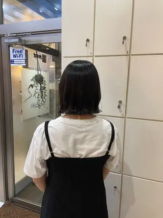 ミディアム mao♡ベージュ/ 顔周りカットのヘアスタイル