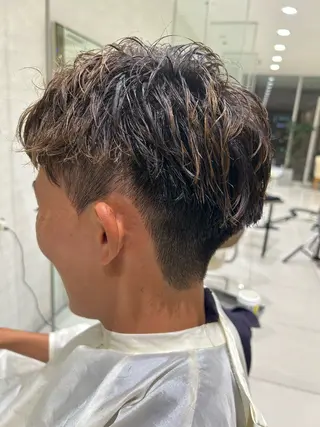 パーマ メンズ モデルさん募集‼️ スズキショウタのヘアスタイル