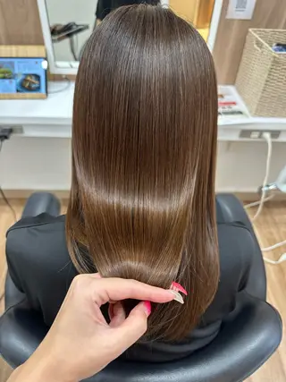 ロング カラー 斎藤 みくのヘアスタイル
