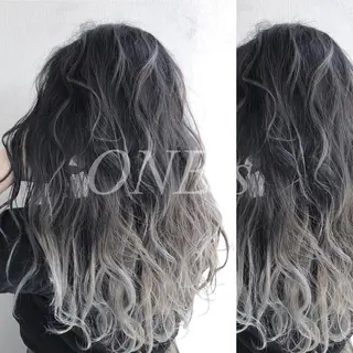 セミロング カラー メンズカット/波巻き TAKUMAのヘアスタイル