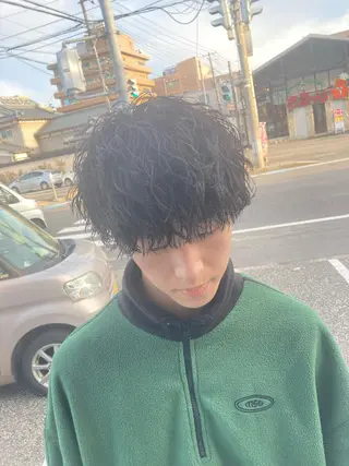 ミディアム パーマ メンズ パーマが得意な【最高 悠斗】のヘアスタイル