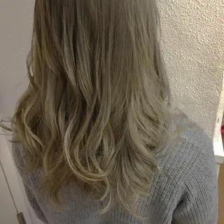 セミロング カラー 髪質改善/美髪矯 正ヤマモトハルキのヘアスタイル