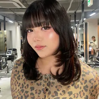 セミロング カラー レイヤー /髪質改善/ariのヘアスタイル