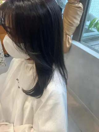 セミロング カラー 韓国hair ·͜· watanabeのヘアスタイル