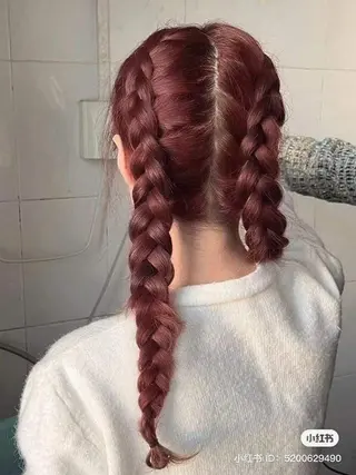 カラー ロング ふんわり🐏ガーリー ベージュ🤎こころのヘアスタイル