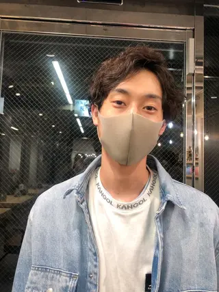 ショート パーマ メンズ rii-🩰 トレンド韓国ヘアのヘアスタイル