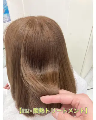 セミロング カラー 💐リラジュネス💐 美髪Salon💫のヘアスタイル