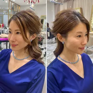 セミロング カラー パーマ ヘアアレンジ メンズ キッズ ネイル マツエク・マツパ アイブロウ 《褒められる》 透明感カラー/小嶋のヘアスタイル