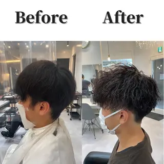 ショート 髪質改善× ハイライト溝江のヘアスタイル