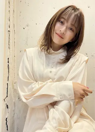 ミディアム カラー カットが得意 🫧ショートボブ🫧のヘアスタイル