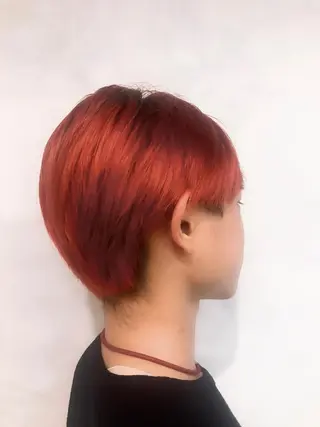 ショート カラー メンズ おおたけ あゆみのヘアスタイル