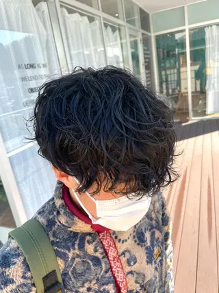 パーマ メンズ 🌈艶カラー× メンズパーマ永埜🌈のヘアスタイル