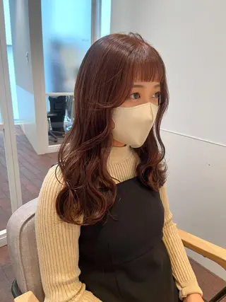 ロング カラー Sill所属・片岡 由依のヘアスタイル