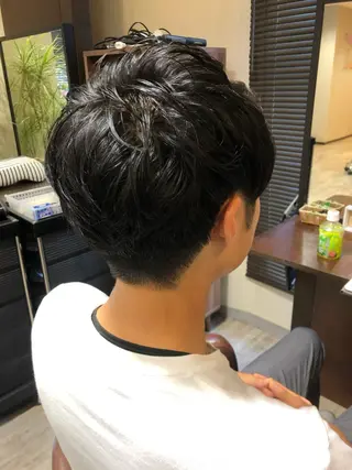 ショート カラー ヘアアレンジ メンズ PALETTE(パレット)所属・SHIORI💜口コ ミNo.1艶カラーのヘアスタイル