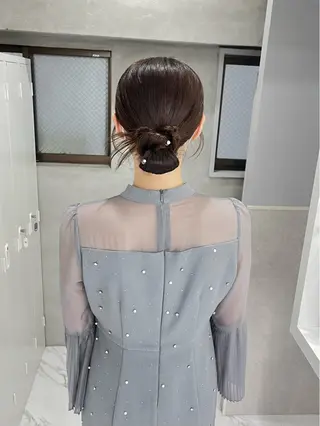 ヘアアレンジ riko/レイヤー/ 艶カラー/ヘアセットのヘアスタイル