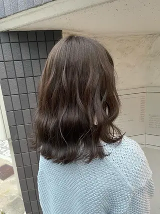 セミロング カラー FUJINO RYOのヘアスタイル