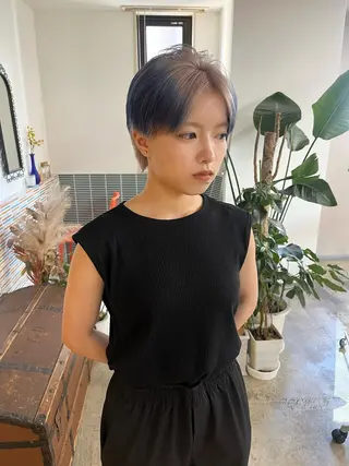 ショート カラー 🩷ハイトーン透明感 レイヤー🩷ユリカのヘアスタイル