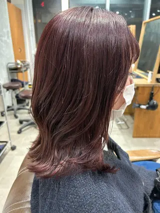 セミロング カラー Eri 🌿透明感カラーのヘアスタイル