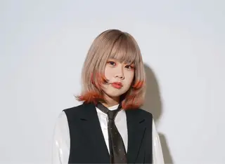 ミディアム カラー LIFE 本店所属・ハイトーン×韓国 レイヤー/ 小林達哉のヘアスタイル