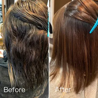 ミディアム 髪質改善/縮毛矯正 /青山　早希🐾のヘアスタイル