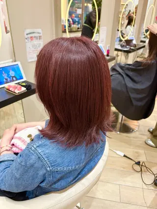 ミディアム カラー 🎀推し活カラー/ ピンクカラー/のののヘアスタイル