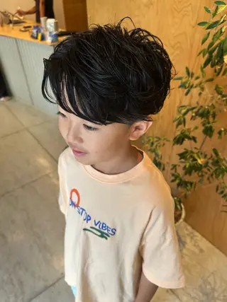 ミディアム パーマ メンズ メンズパーマ達人/ フェード/イツキのヘアスタイル