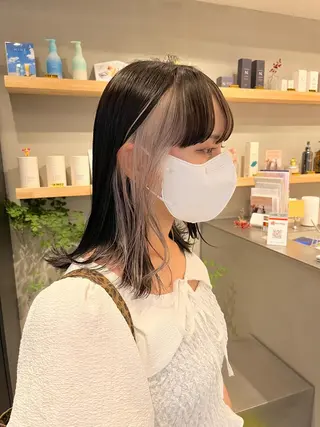 セミロング 🌙透明感カラー✖︎ カンナ🌙のヘアスタイル