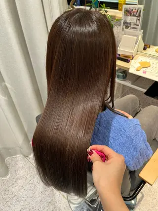 ロング カラー 髪質改善&艶カラー/ ほんだあみ (♡)のヘアスタイル