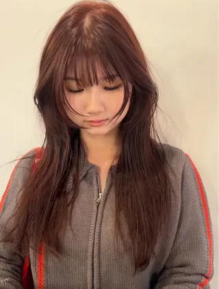 ロング カラー KOCHAB所属・三谷 はるなのヘアスタイル