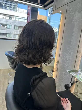 ミディアム パーマ Lond ciel所属・ショート🩵/パーマ 🇰🇷/月音のヘアスタイル