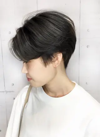 ショート カラー 韓・中華美女ヘア 🇰🇷×🇨🇳のヘアスタイル