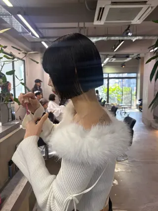 ショート カラー ロングレイヤー ¥0🎀MEIのヘアスタイル