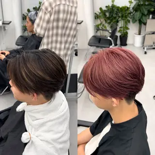 ミディアム カラー メンズ メンズバレイヤージュ 🔥メンズカット🔥のヘアスタイル