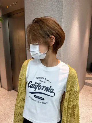 ショート 水岡 佳奈美のヘアスタイル