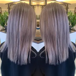 セミロング カラー 伊藤 裕貴のヘアスタイル