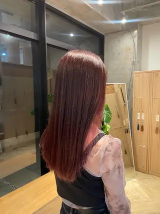 セミロング カラー 愛莉/ラベンダー/ ベージュ/ブラウンのヘアスタイル