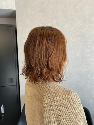 ミディアム パーマ Ralis hair & beauty所属・はるやま かんなのヘアスタイル