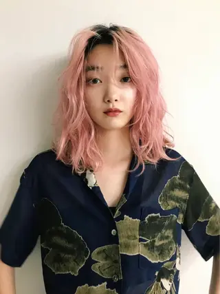 セミロング カラー こっくりカラー/艶髪 /amy.山口瑞稀のヘアスタイル